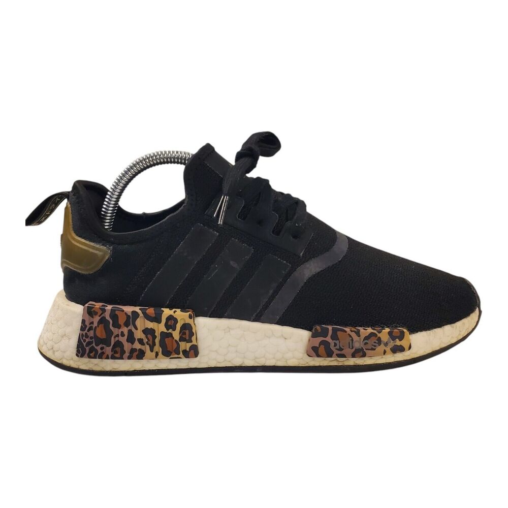 ADIDAS Shoes NMD R1 Boost Womens Size 9 BLACK LEOPARD Athletic Sneaker GX2027 - Picture 3 of 11